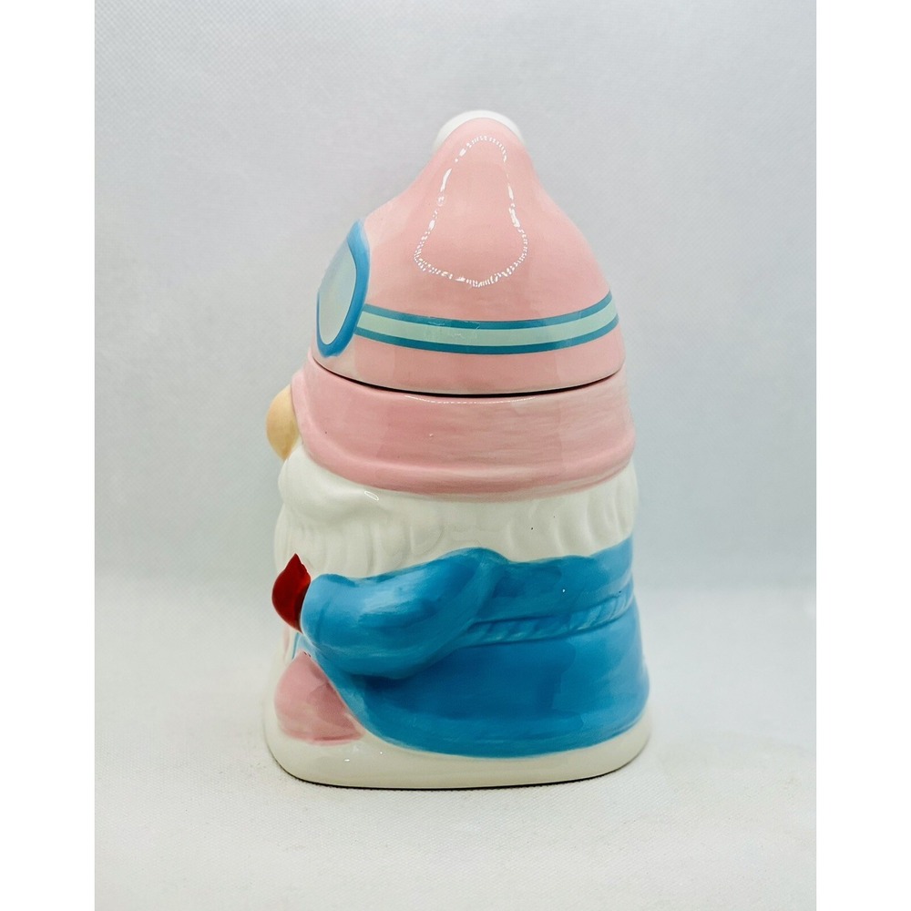 Martha Stewart Snow Gnome Candle Pink Snowboarder Snow Day NEW with Issues - Picture 5 of 16
